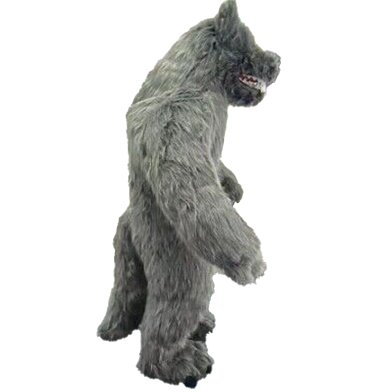 Carnival Halloween Party Celebration Adult Dressing Props Anime Giant Gray Wolf Inflatable Cosplay Costumes Mascot