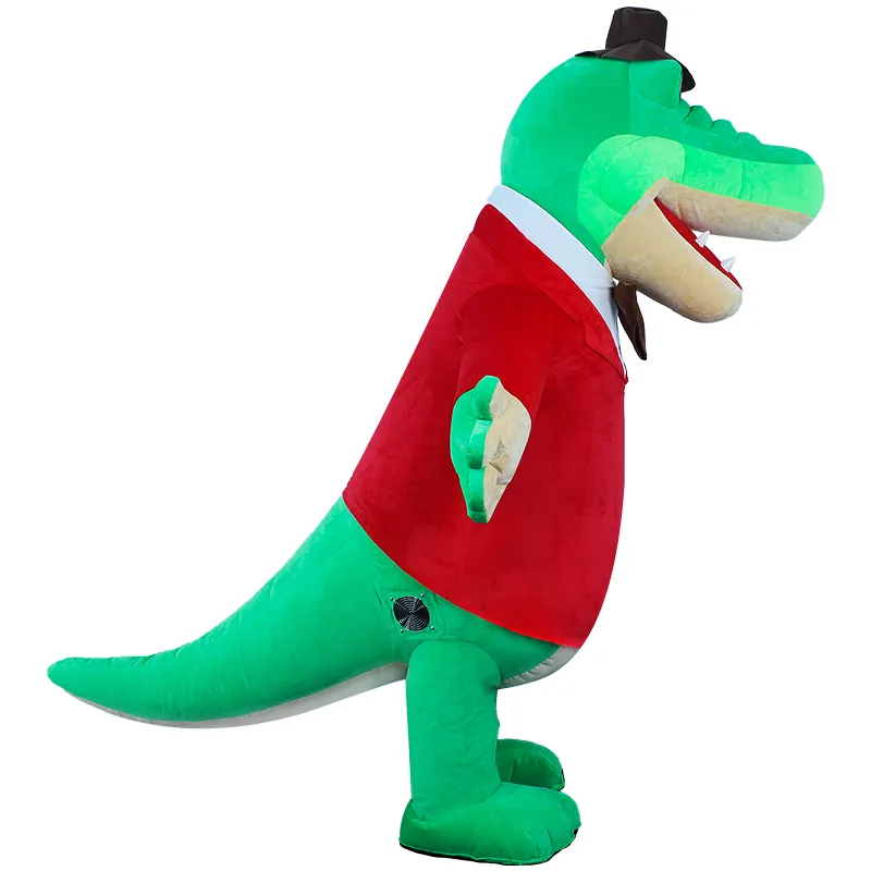 Christmas Little Crocodile Inflatable Mascot Costume Big Eared Monkey Lovely Plush Props Costumes Mascot