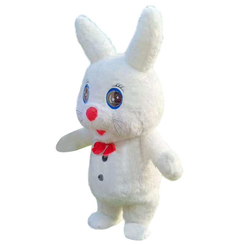 Giant Long eared rabbit Inflatable Cartoon Walking Costume Street Funny Giant Panda Costumes Mascot Party Role Play Plush Doll