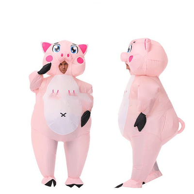 Halloween Party Funny Inflatable Funny Pig Cosplay Suit Christmas Cartoon Cute Pig Inflatable Costumes Mascot