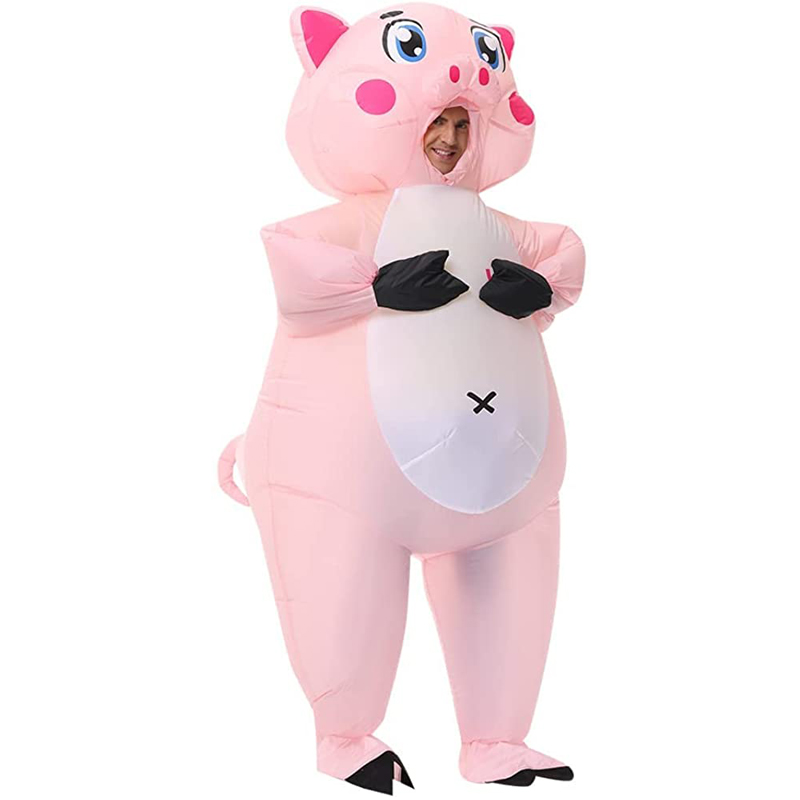 Halloween Party Funny Inflatable Funny Pig Cosplay Suit Christmas Cartoon Cute Pig Inflatable Costumes Mascot