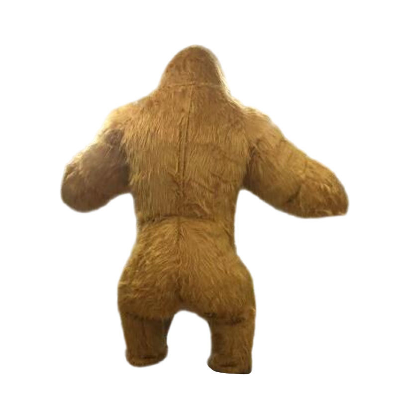 2023 Inflatable Gorilla Mascot Costume Cosplay Suit for Adult Halloween Christmas Party Carnival Funny Animal Suit