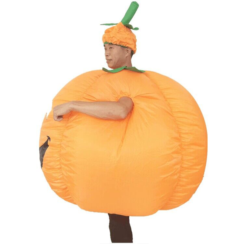 Halloween Party Anime Pumpkin Inflatable Cosplay Adult Suit Christmas Cartoon Pumpkin Inflatable Costumes Mascot