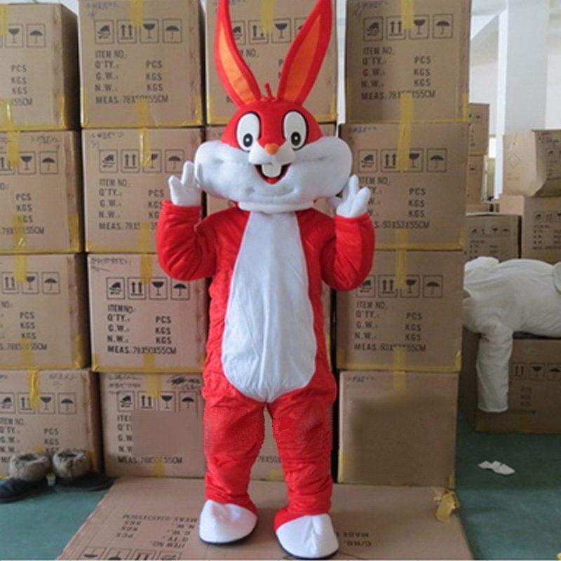 2023 High Quality Best Selling Soft Plush Fabric Funny Rabbit Costumes Bug bunny Costumes Mascot  for adult