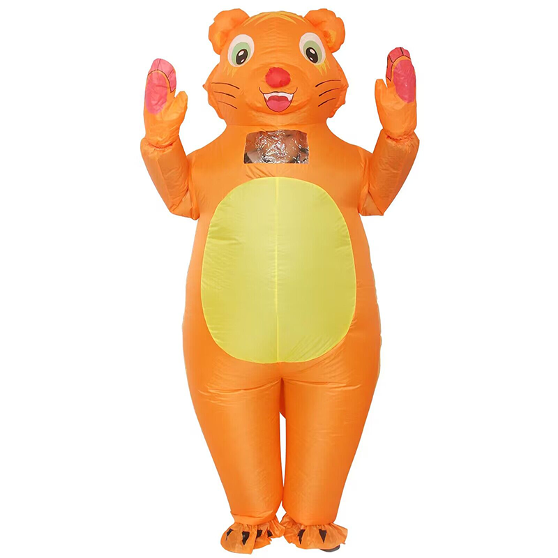 Halloween Party Funny Inflatable Tiger Cosplay Suit Christmas Cartoon Cat Inflatable Costumes Mascot