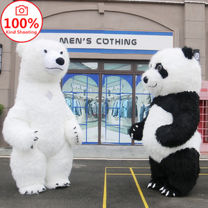 2023 High quality Funtoys CE Inflatable Panda Polar Bear Mascot Costume For Party