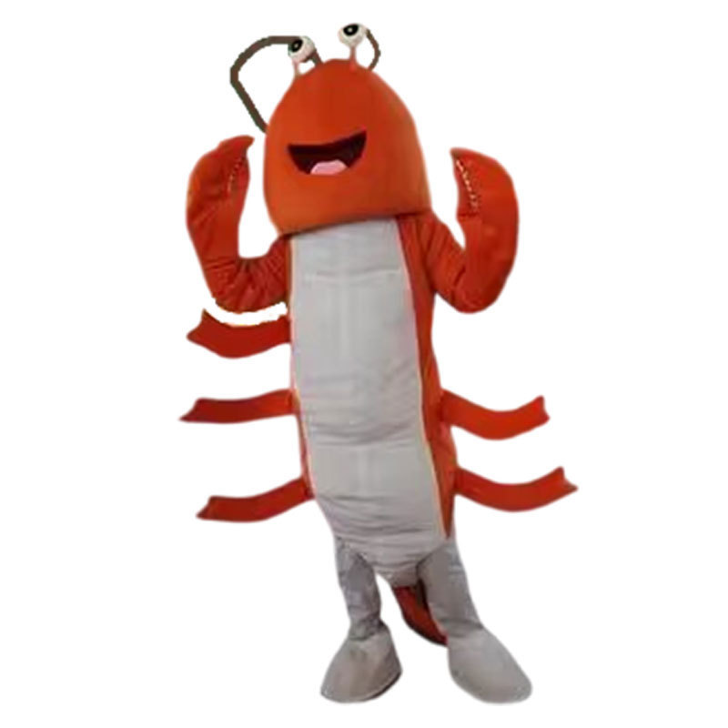 Cartoon Christmas Halloween Carnival Adult Walking Plush Shrimp Props Cute Anime Shark Costumes Mascot