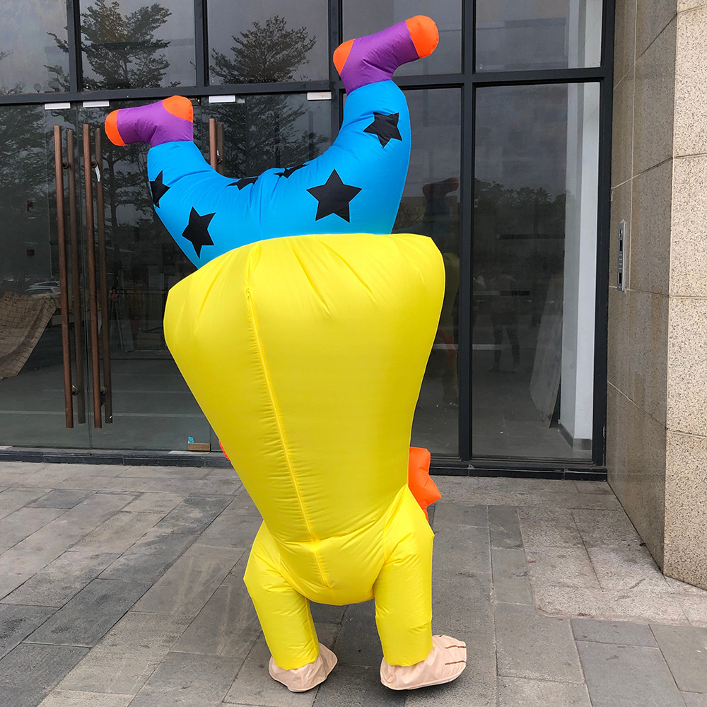 2023 Cartoon Inflatable Clothing Easter Activity Mascot Clothing Upside Down Clown Inflatable Christmas Fun Inverted clowns