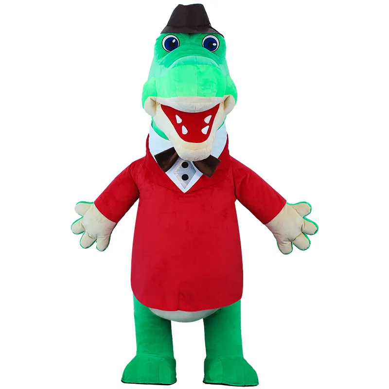 Christmas Little Crocodile Inflatable Mascot Costume Big Eared Monkey Lovely Plush Props Costumes Mascot