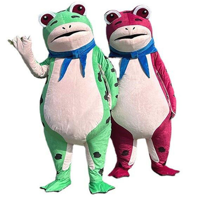 2023 New Children's Mascot Frog Costume Inflatable Adult Walking Performance Clothes Toad Gas Model Funny Decorations