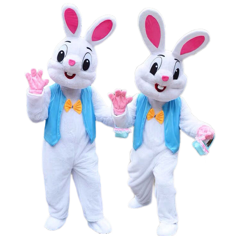 Wholesale High Quality Cosplay Easter Party Rabbit Bunny Customized Adult  Bunny Animal Mascots Mascot Costumes