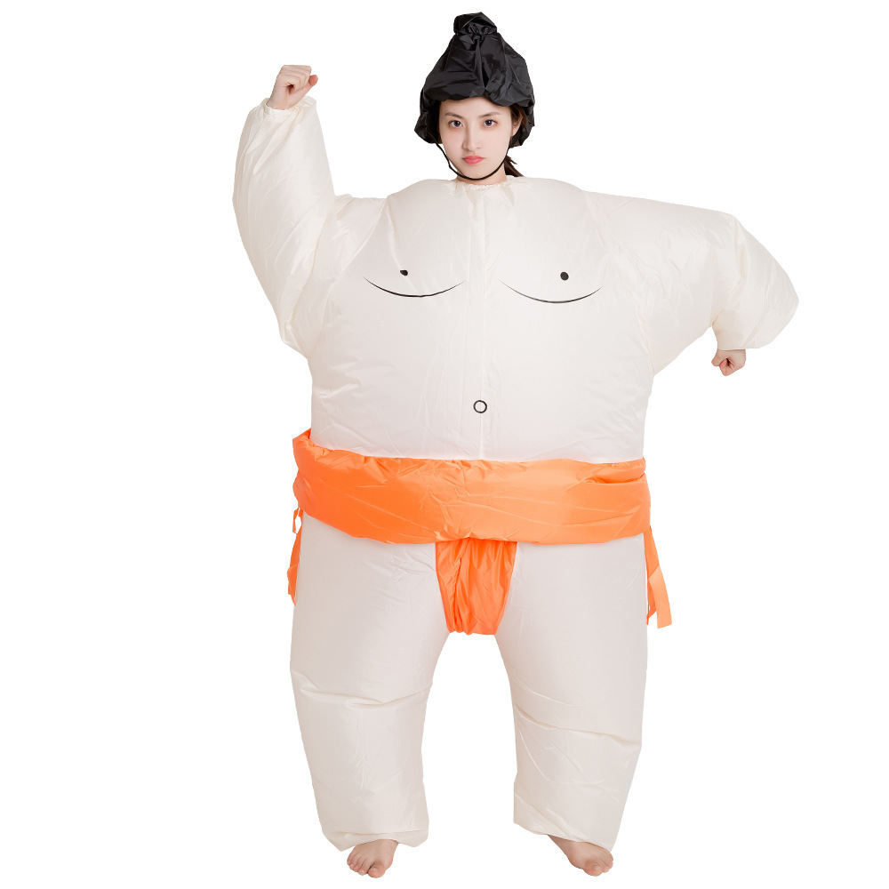 Cartoon Sumo Inflatable Cosplay Costume Halloween Party Props Christmas Adult Walking Sumo Set Costumes Mascot