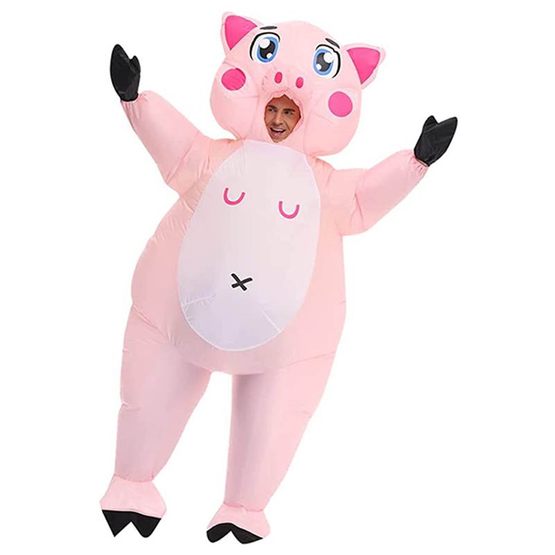 Halloween Party Funny Inflatable Funny Pig Cosplay Suit Christmas Cartoon Cute Pig Inflatable Costumes Mascot