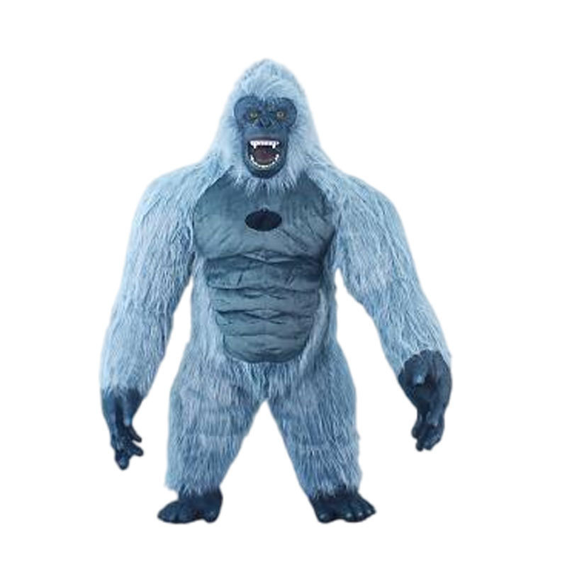 2023 Inflatable Gorilla Mascot Costume Cosplay Suit for Adult Halloween Christmas Party Carnival Funny Animal Suit