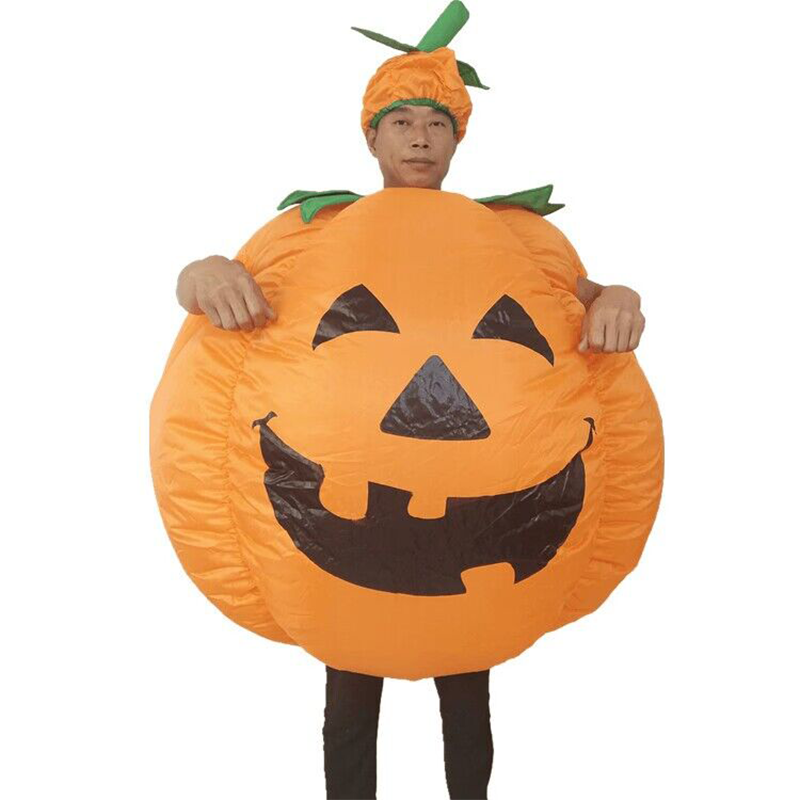 Halloween Party Anime Pumpkin Inflatable Cosplay Adult Suit Christmas Cartoon Pumpkin Inflatable Costumes Mascot