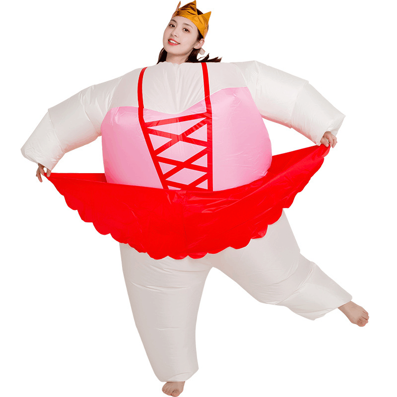 Halloween Party Cartoon Dance Inflatable Cosplay Adult Suit Christmas Ballet Sumo Inflatable Costumes Mascot