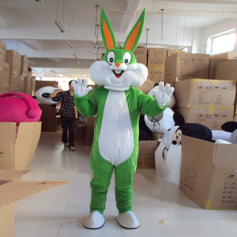 2023 High Quality Best Selling Soft Plush Fabric Funny Rabbit Costumes Bug bunny Costumes Mascot  for adult