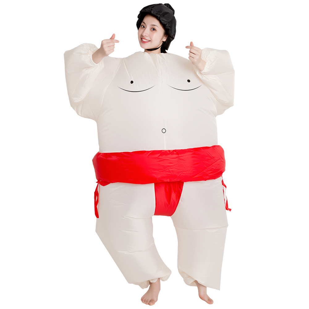 Cartoon Sumo Inflatable Cosplay Costume Halloween Party Props Christmas Adult Walking Sumo Set Costumes Mascot