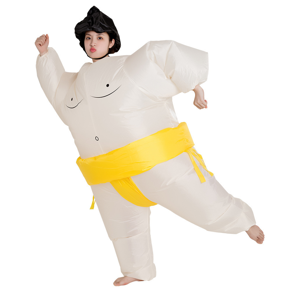 Cartoon Sumo Inflatable Cosplay Costume Halloween Party Props Christmas Adult Walking Sumo Set Costumes Mascot