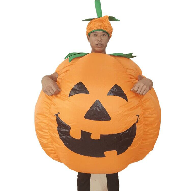 Halloween Party Anime Pumpkin Inflatable Cosplay Adult Suit Christmas Cartoon Pumpkin Inflatable Costumes Mascot