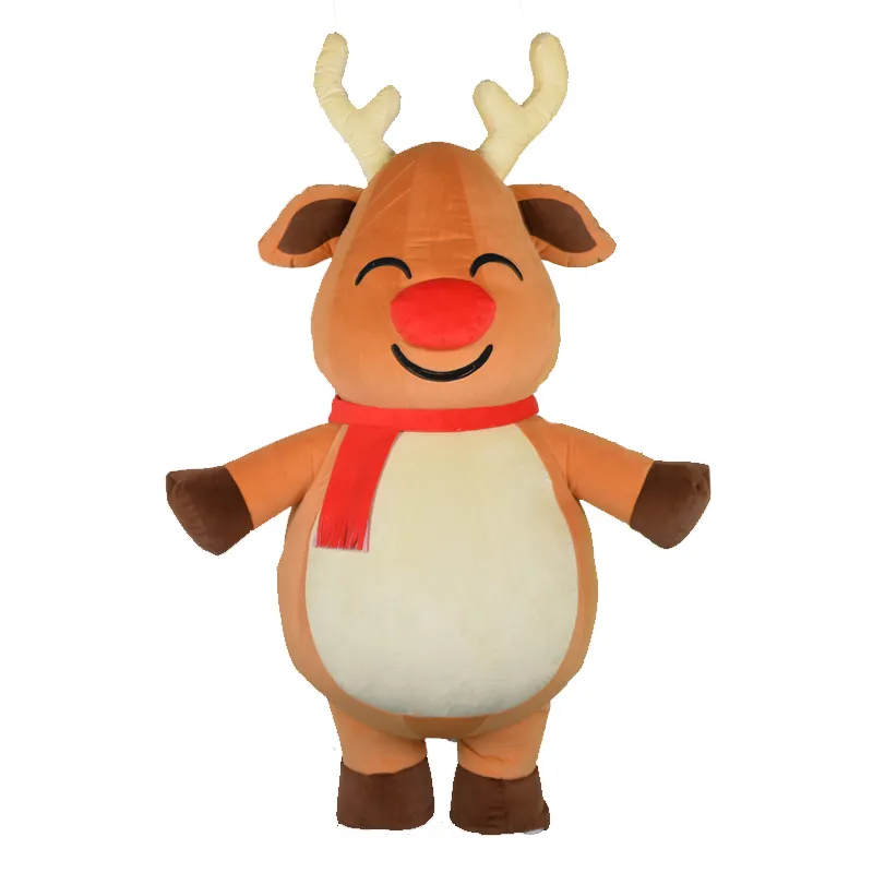 2023 Christmas Giant Gingerbread Man Inflatable Cosplay Costume Party Santa Claus Elk Performance Costumes Mascot