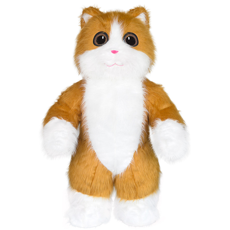 Cute Plush Cat Inflatable Cosplay Clothing Giant 2.6M Cat Adult Dress Party Props Inflatable Costumes Mascot