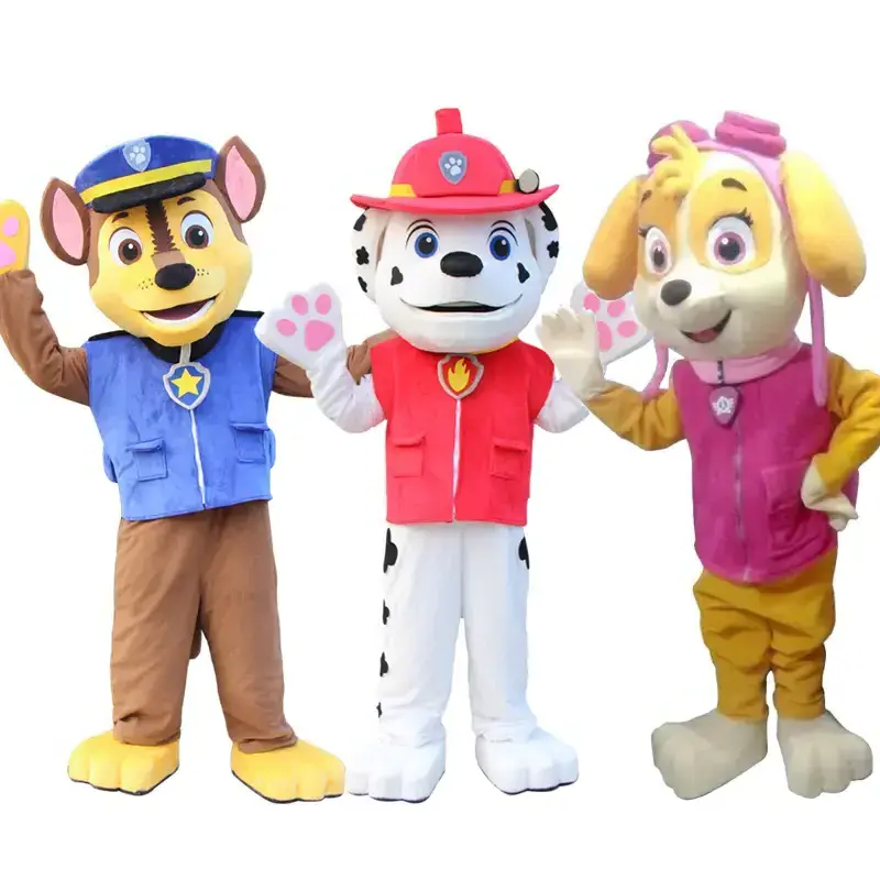 PAW Dog Patrol With Logo Blue Chase Character Patrol Mascot Costume For Birthday Party