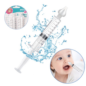 Nasal Aspirator Nasal Professional Syringe Baby Nasal Irrigator Blister Packaging Infant Nose Cleaner Rinsing Device Set