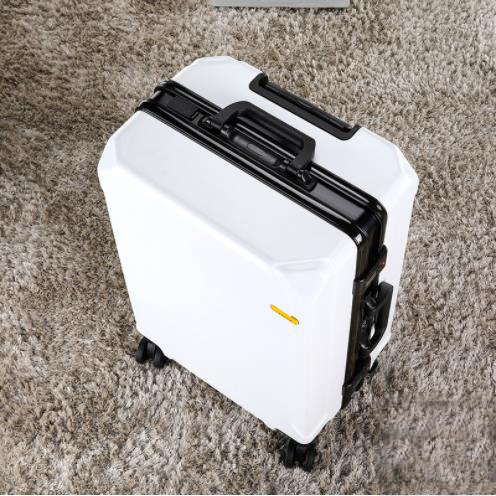 New Design Fashion Suitcase PC Business Suitcase ABS Cool Life Hard Case Luggage Travel Aluminum Frame Suitcase with USB Port