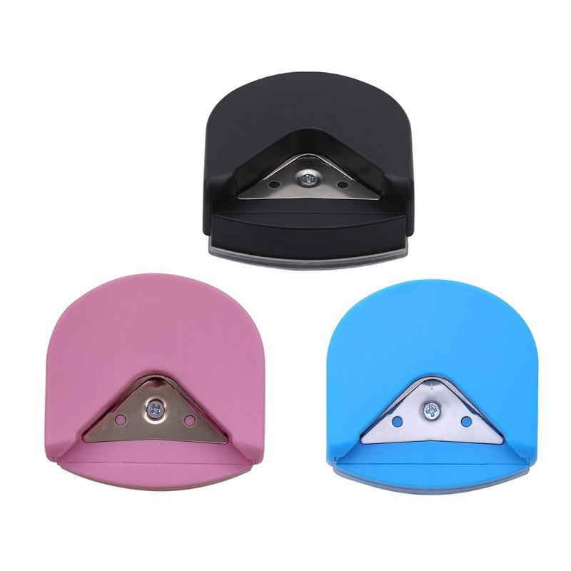 wholesale black blue pink Small R4 Corner Rounder PVC photo card paper Rounder Punch paper corner cutter