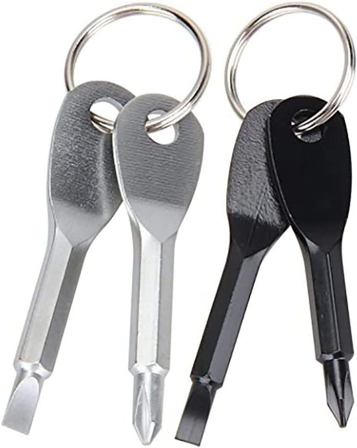 Multifunction Gifts Mini Pocket Screwdriver Set Keychain Outdoor Tool Kit Stainless Steel Keyring