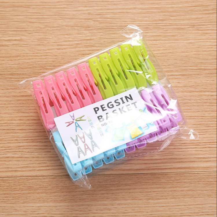 wholesale 4 colors 5.5*1.3cm small Plastic Clothespins ,Clothes pins ,Clothes peg