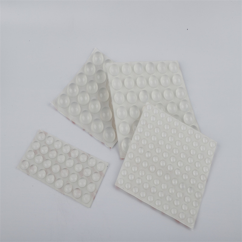 Wall Protect Pad Decor Drawer Stop Round Spherical Square Sticky Silicone Clear Rubber Bumper Self Adhesive Cabinet Door Bumpers