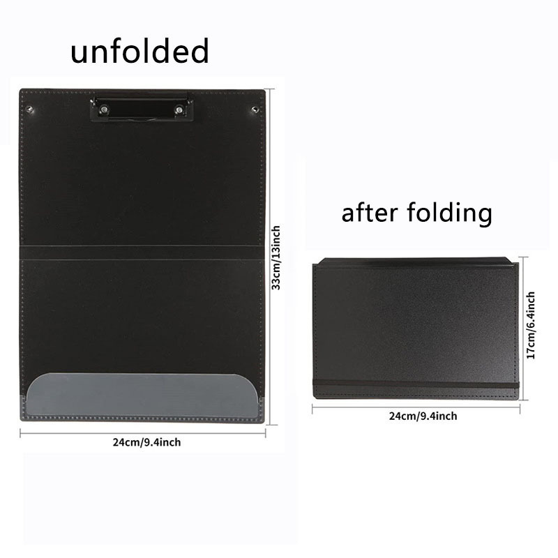 Wholesale new 3 Folded A4 Clipboard Medical Folder Clip PP plastic Nursing Foldable Clipboard