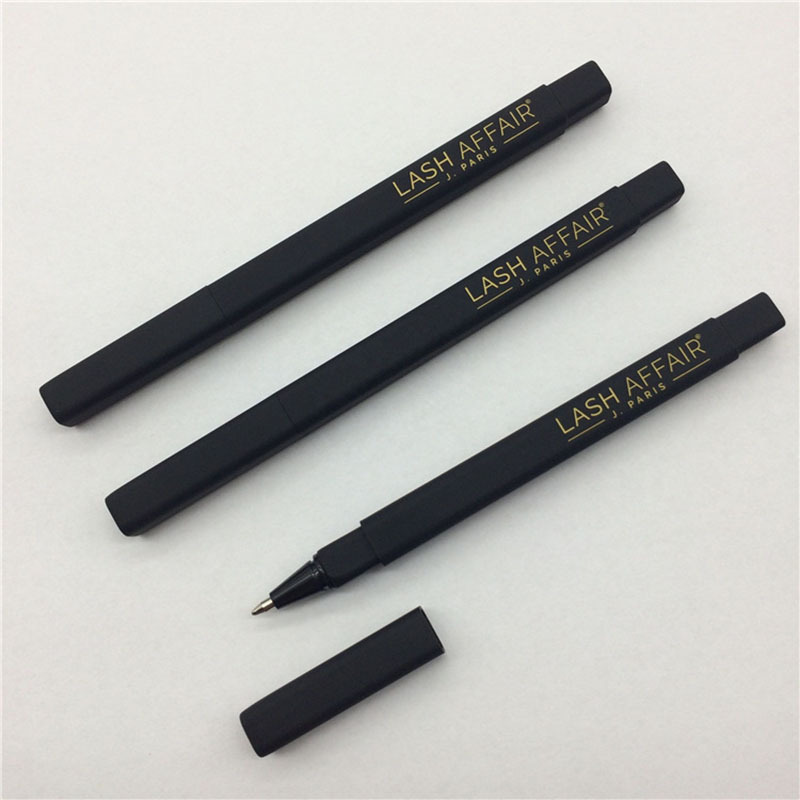 High quality Hot selling luxury gold clip rubber square hotel ball pen with custom logo ballpoint pen