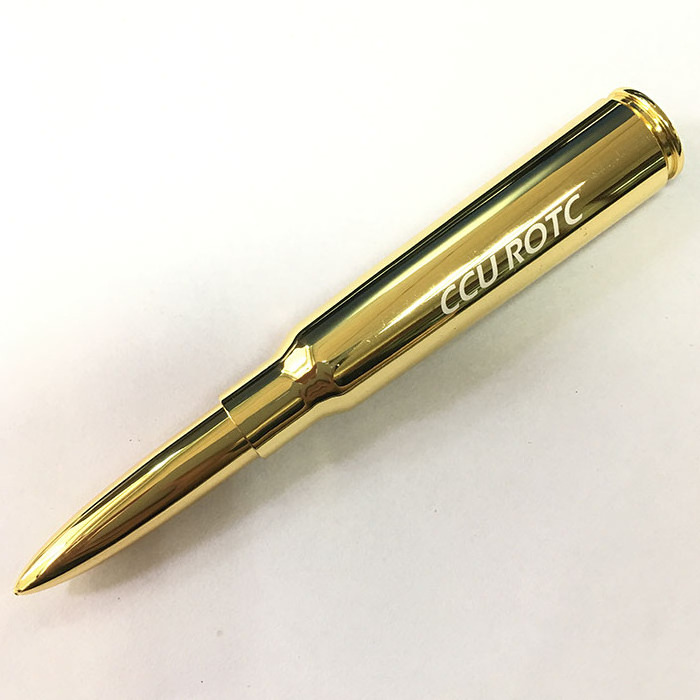 Engrave Bullet Gun Ballpoint Pens Man Gifts Pocket Capsule Pen 22 Gun Casing Yellow Brass Tactical Metal Bullet Shape Ball Pen