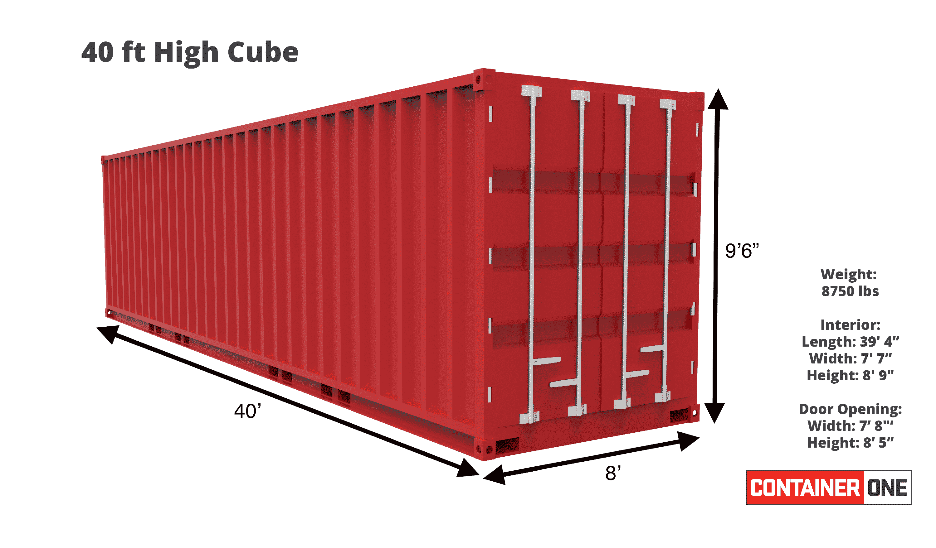 40FT 20ft Used Shipping Container Cheaper Price Stock in All China Ports for Sale