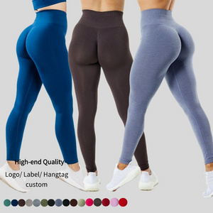 Wholesale Side Jacquard Seamless Leggings Women Gym Fitness Elastic Yoga Pants High Waisted Activewear Sweat Proof Tight Legging