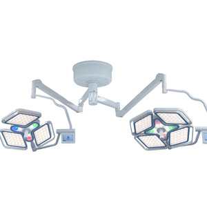 Medical theatre room double dome shadowless led Ceiling portable wall mounted surgical operating light with CE