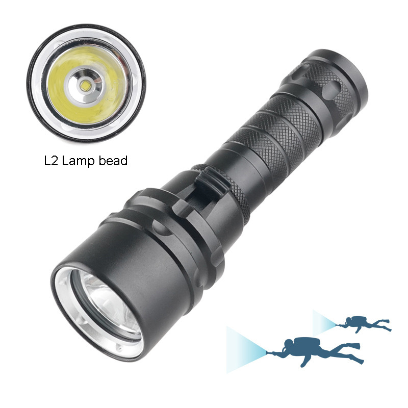 Diving Equipment T6 L2 LED Usb Rechargeable Underwater Waterproof Lampe Torche Led Torch Light Scuba Diving Flashlight