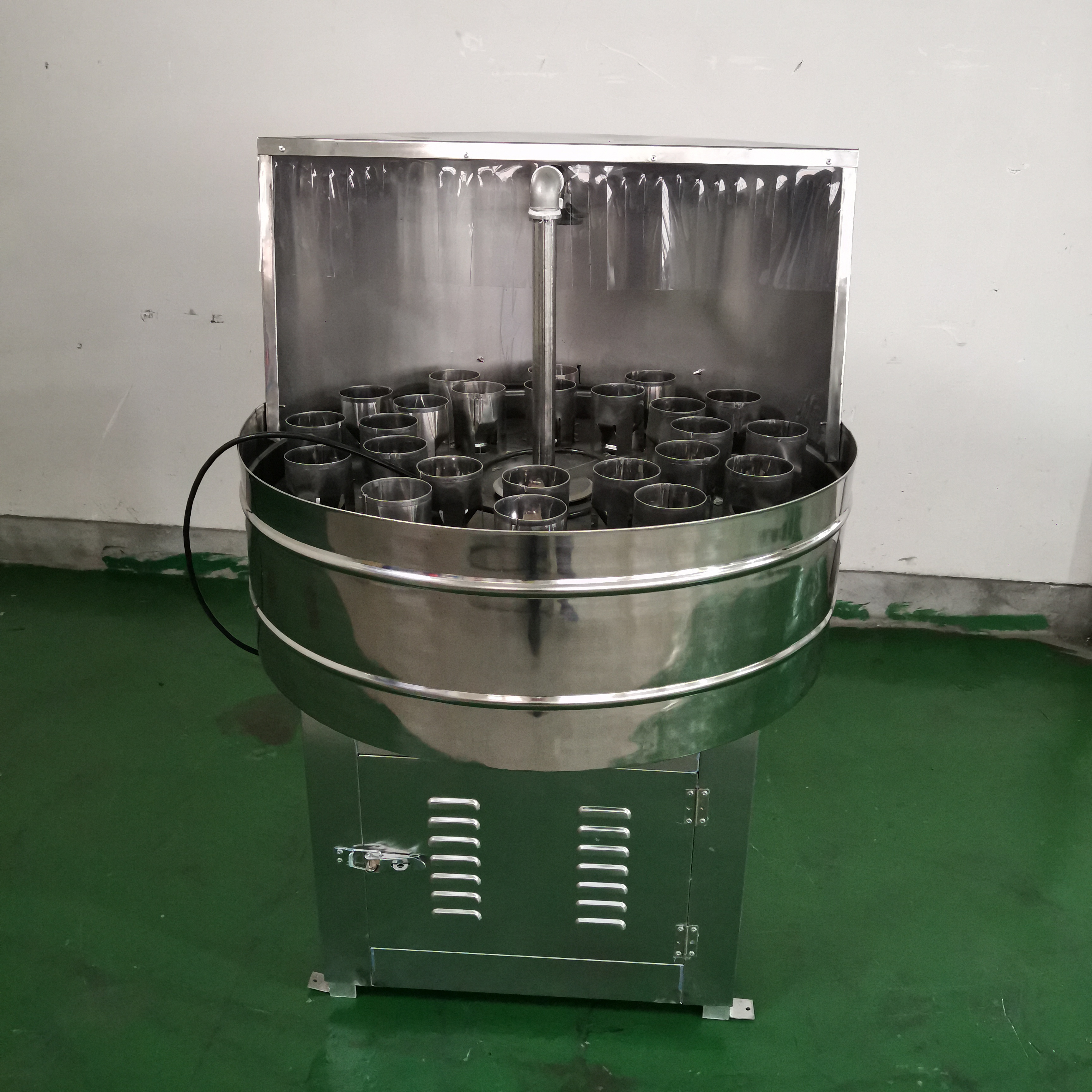 Semi automatic bottle rinsing machine