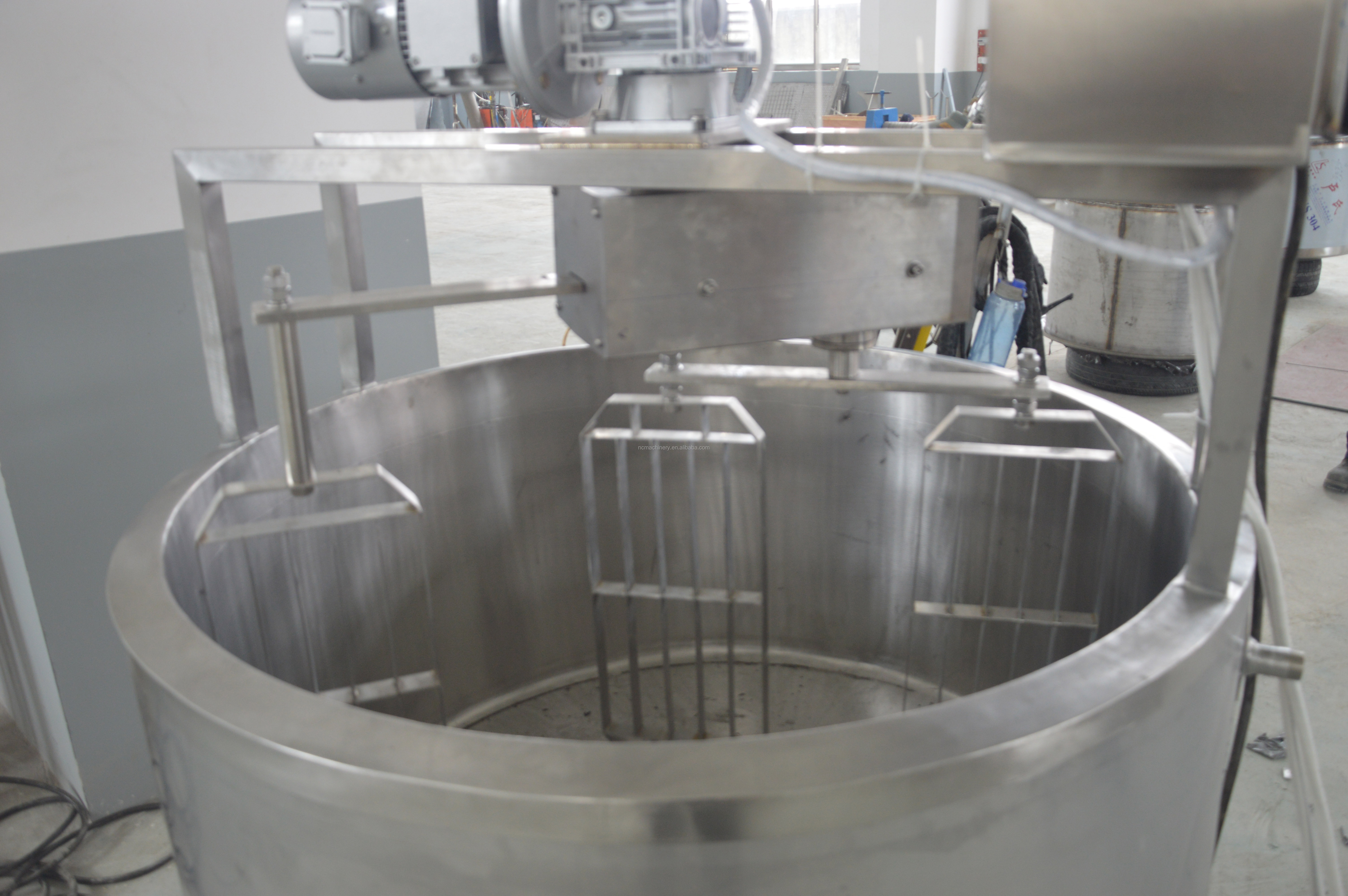 Oval shape 500L cheese cooking vat cheese vat for sale