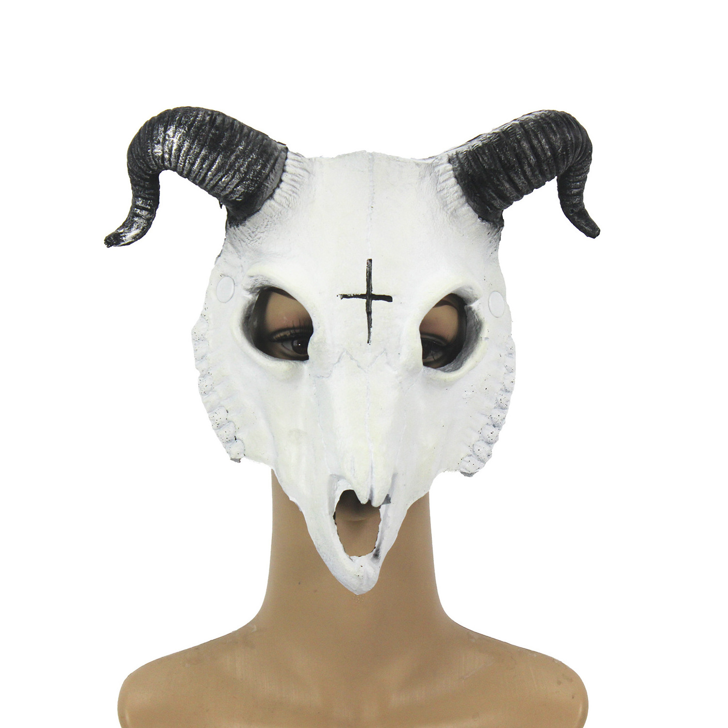 Halloween cosplay masquerade carnival party props 3D sheep bone skull mask