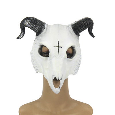 Halloween cosplay masquerade carnival party props 3D sheep bone skull mask