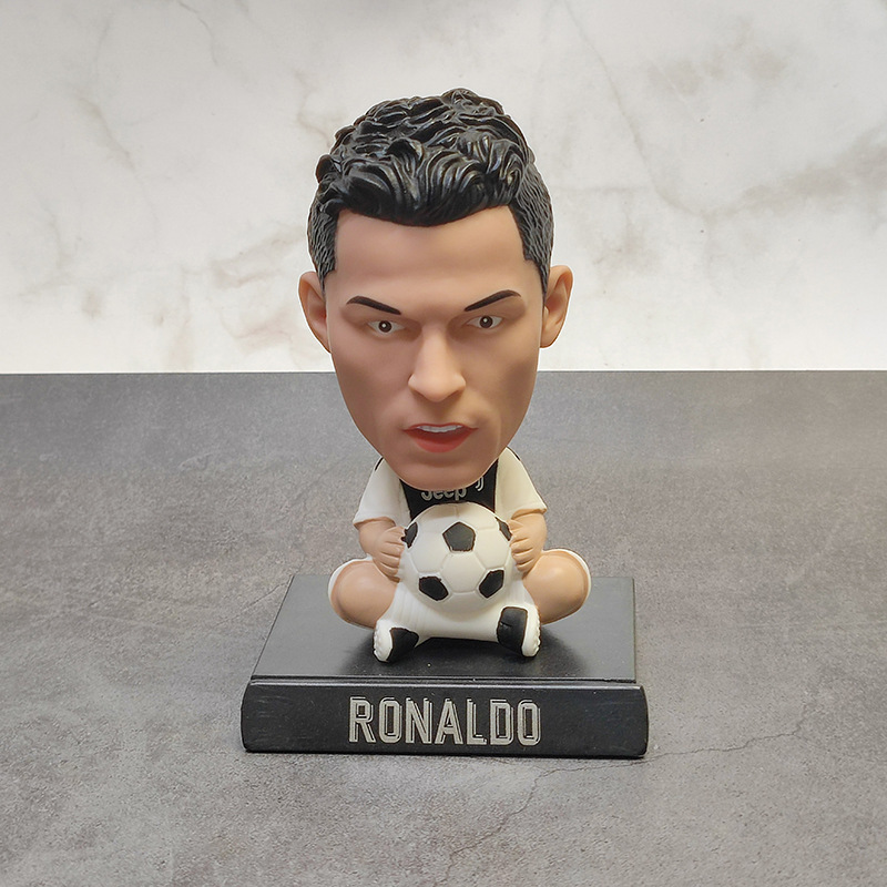 Custom Polyresin football player soccer bobble head figure