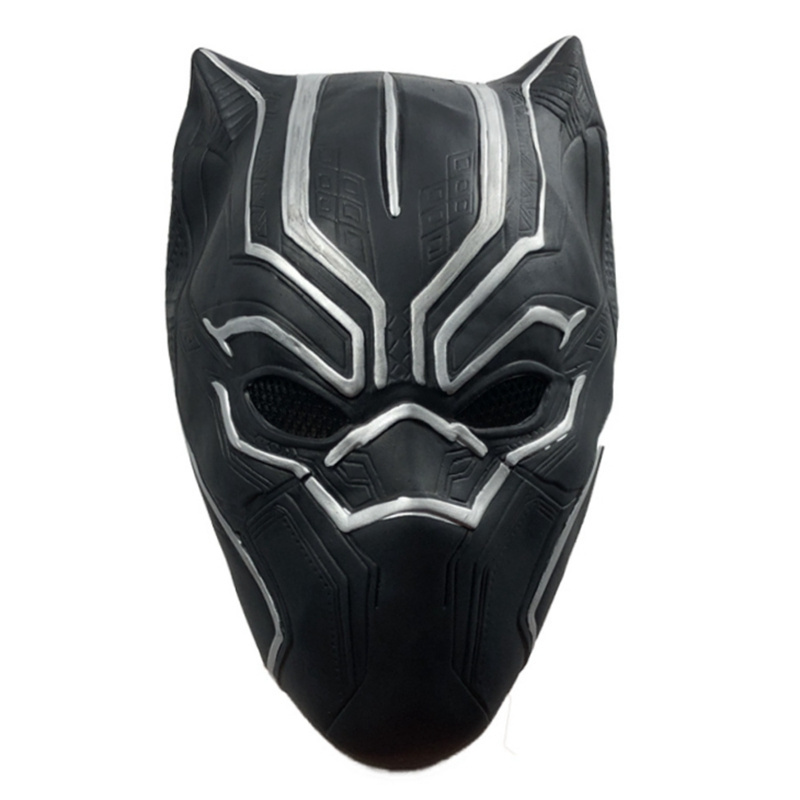 Drop shipping Black Panther Latex Mask Superhero Fancy Dress Halloween Costume Accessory