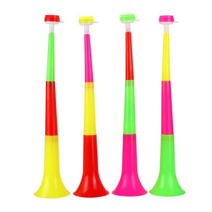 Customized Logo Cheap Plastic Cheering Horn Toy Plastic Football Fans Cheer Trumpet