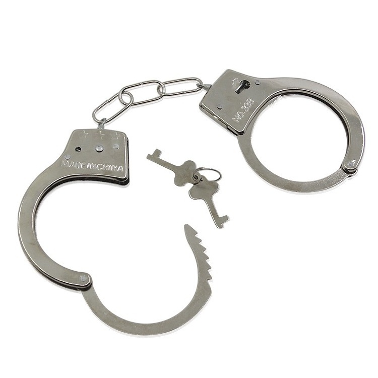 high quality cheap police feet handcuff plastic toy for kids toy handcuffs