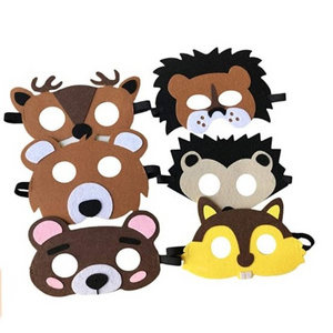 Forest Friends Felt Animal Dinosaur Tiger Rabbit Masks Cosplay Halloween Masks EVA foam masks