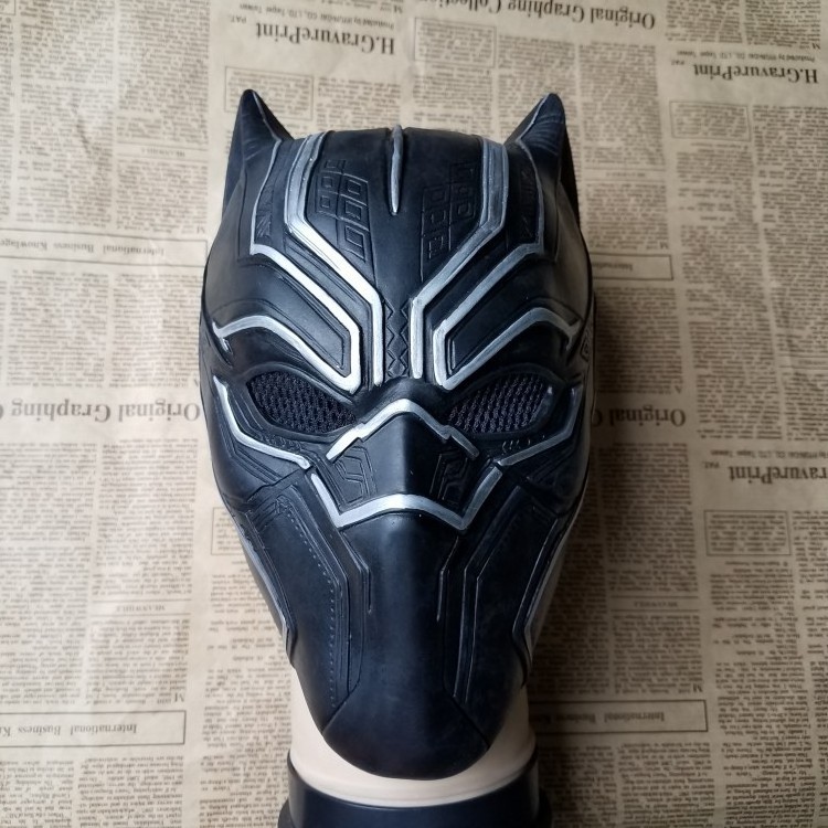 Drop shipping Black Panther Latex Mask Superhero Fancy Dress Halloween Costume Accessory